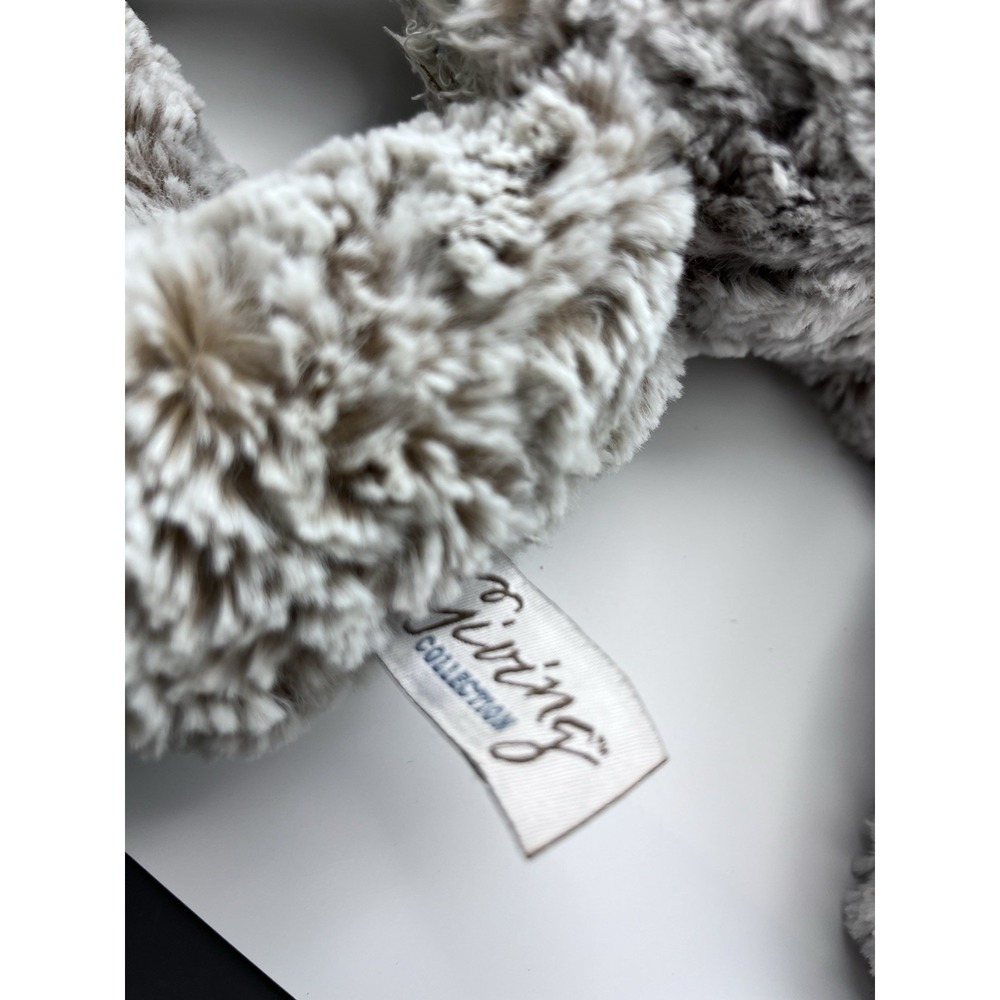 DEMDACO Giving Collection Plush Bear 12 Inch Gray Stuffed Animal Mismatched Ears - Picture 8 of 14